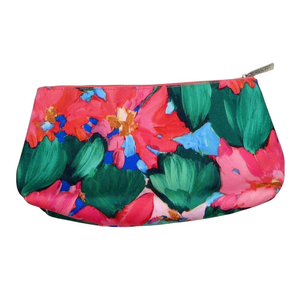 Clinique Floral Cosmetic Bag Makeup Bag - Picture 3 of 10